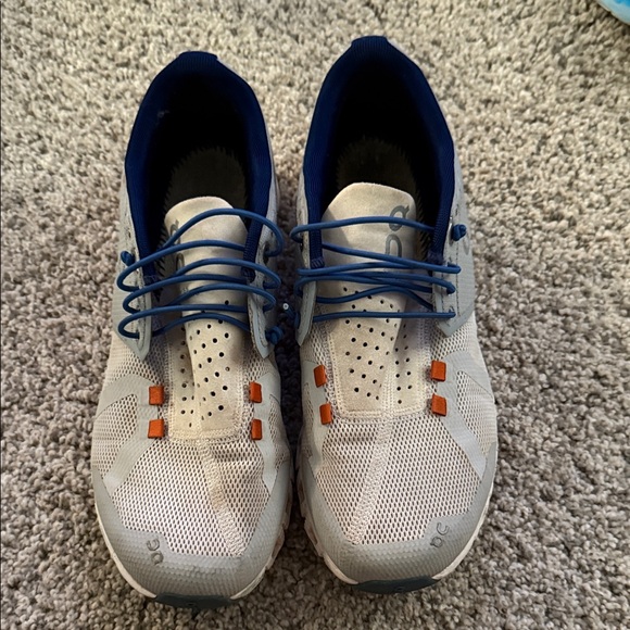 On Running women’s  Gray and Blue Athletic Shoes - Picture 1 of 5